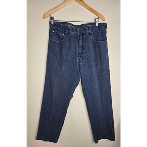 Ermenegildo Zegna Jeans Mens 34 Blue Denim Cotton Straight Made In Italy 34X30